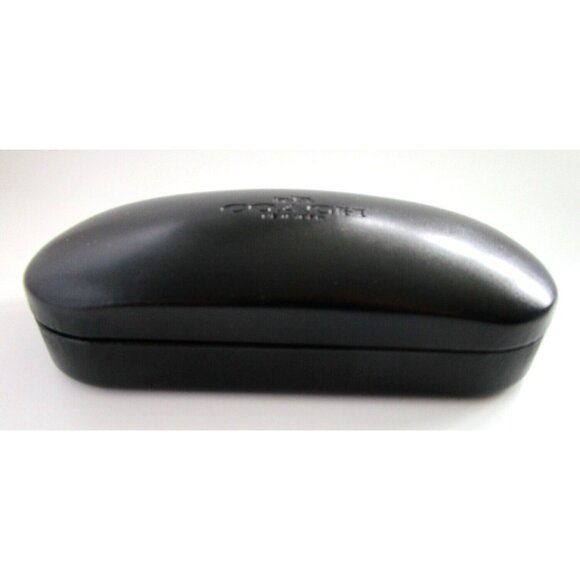 COACH New York Eyeglasses/Sunglasses Clamshell Case - Black & Coach Cloth/Wipe - Picture 3 of 13